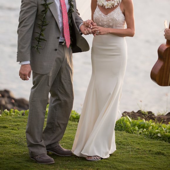 poshmark bhldn wedding dress